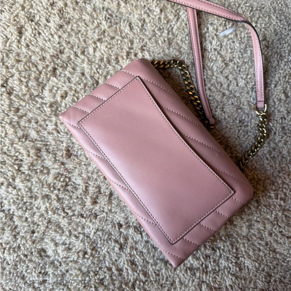 Tory Burch Blush Quilted Crossbody Bag - Picture 3 of 7